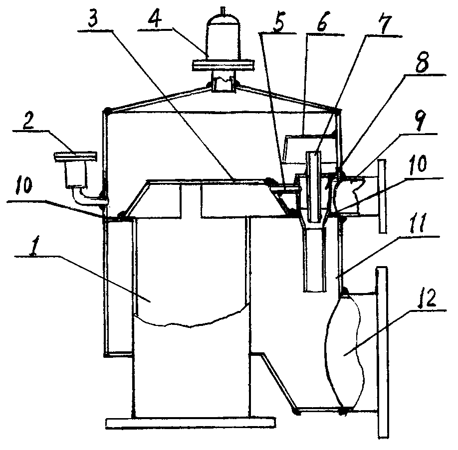 Circulating exhaust self-priming device