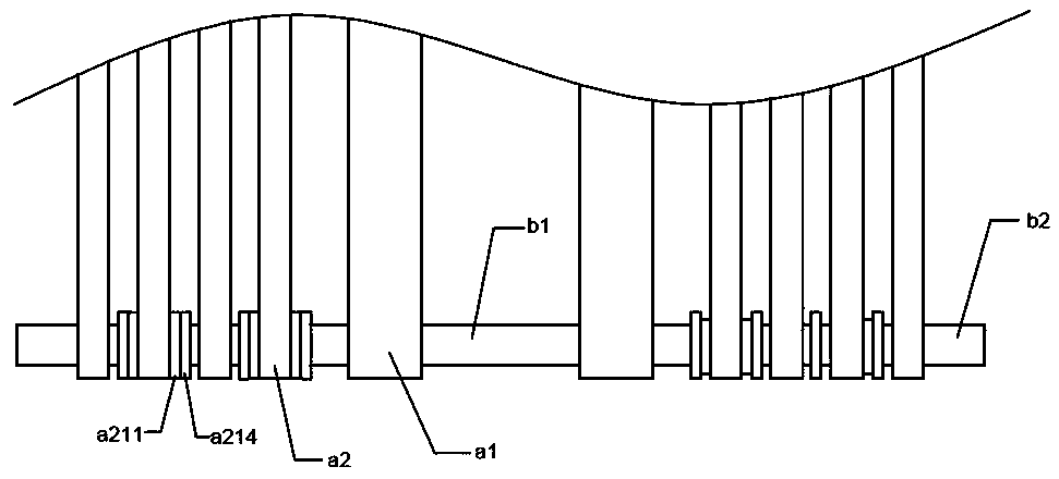 A greenhouse frame for grape greenhouses