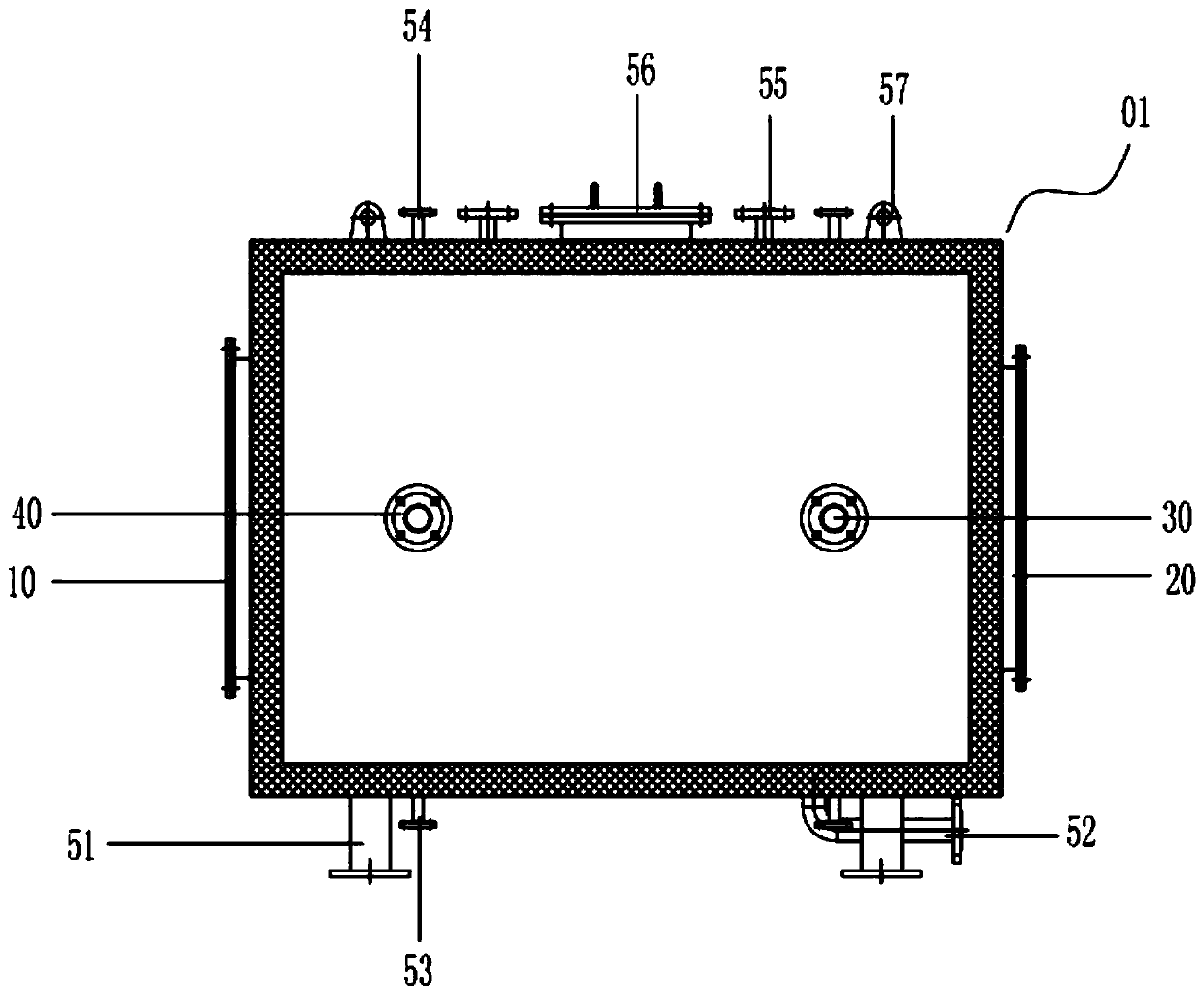 Smoke gas composite tube waste heat recovery device