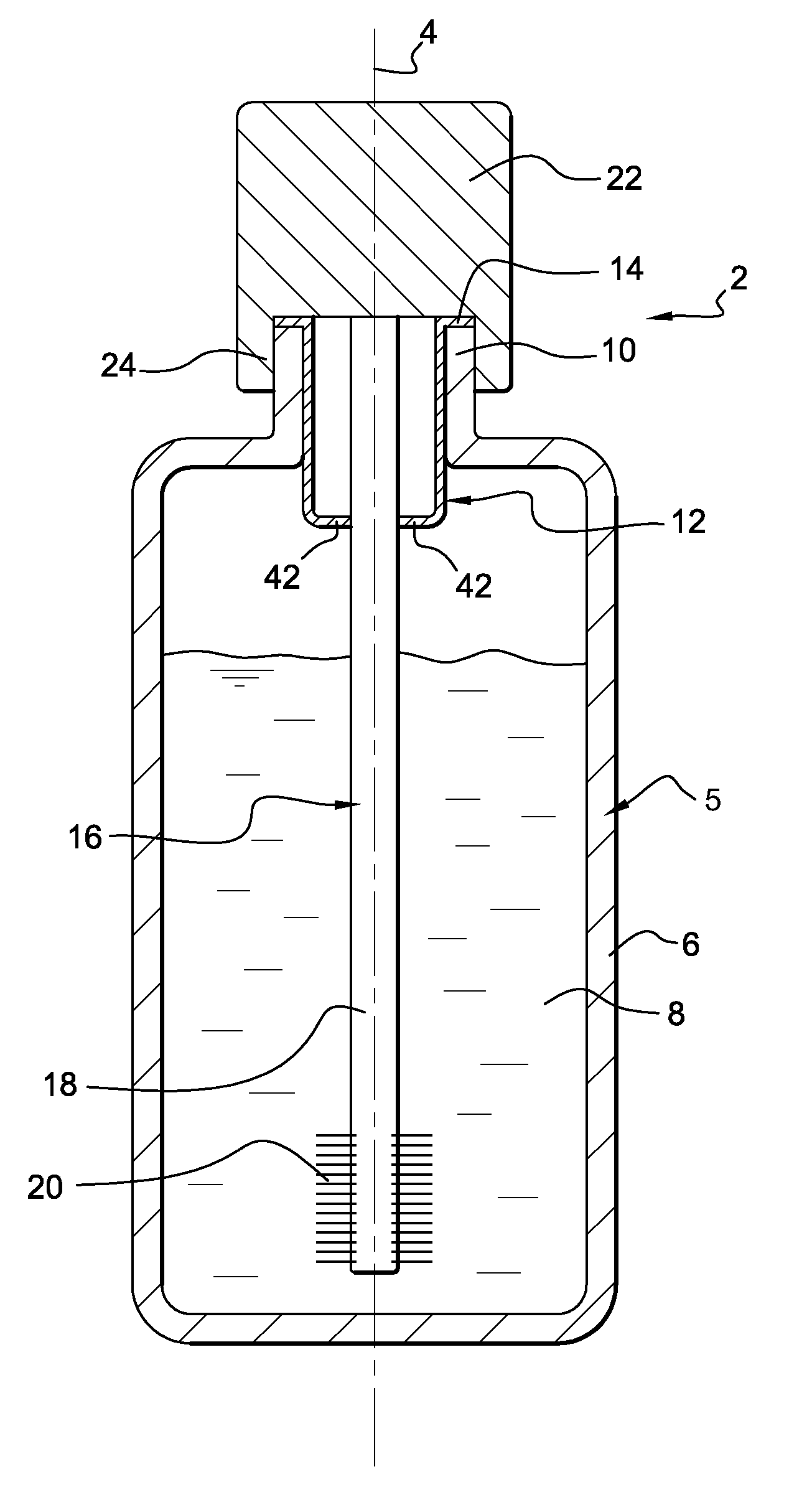 Makeup device including a wiper