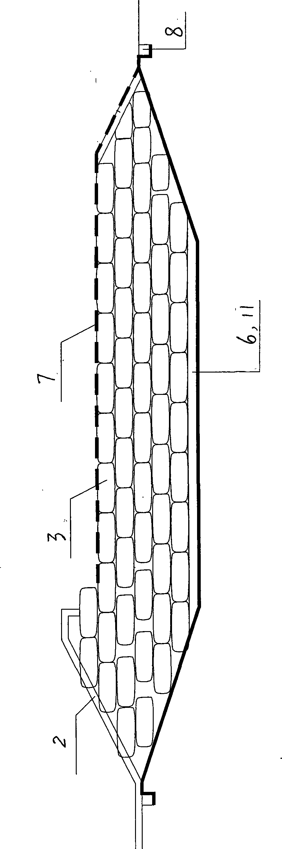 Dewatered sludge landfill method