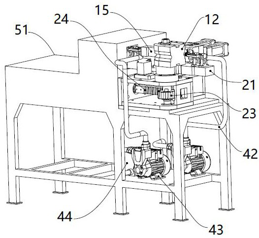 An integrated forming pipe bending device for bulging pipe bending