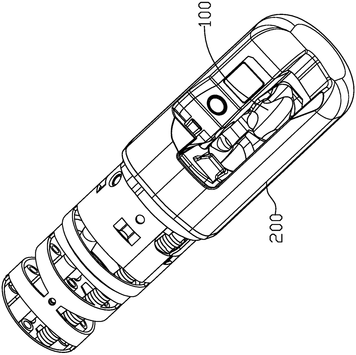 An endoscope lens holder and an endoscope capable of eliminating dead ends for disinfection