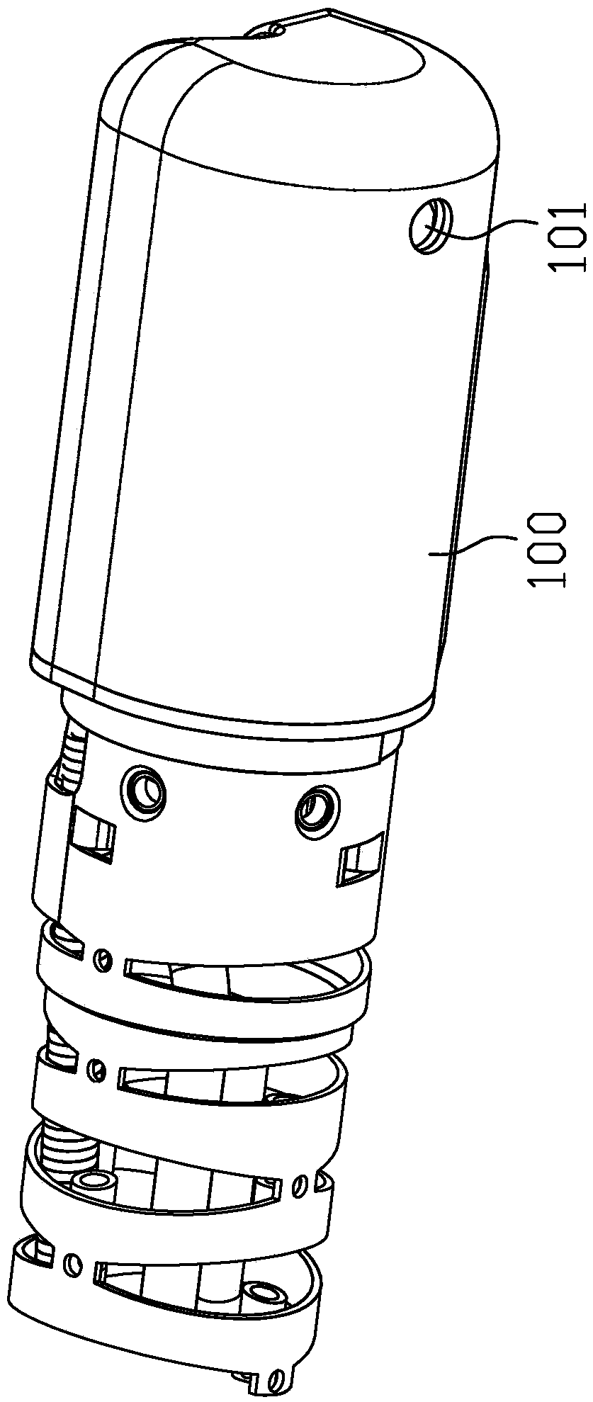 An endoscope lens holder and an endoscope capable of eliminating dead ends for disinfection