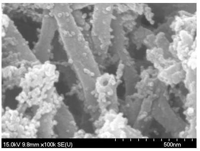 Composite platinum nanoparticle and metal nitride material catalyst and preparation method and application thereof