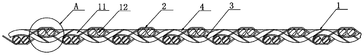 Anti-pilling knitted fabric and preparation method thereof