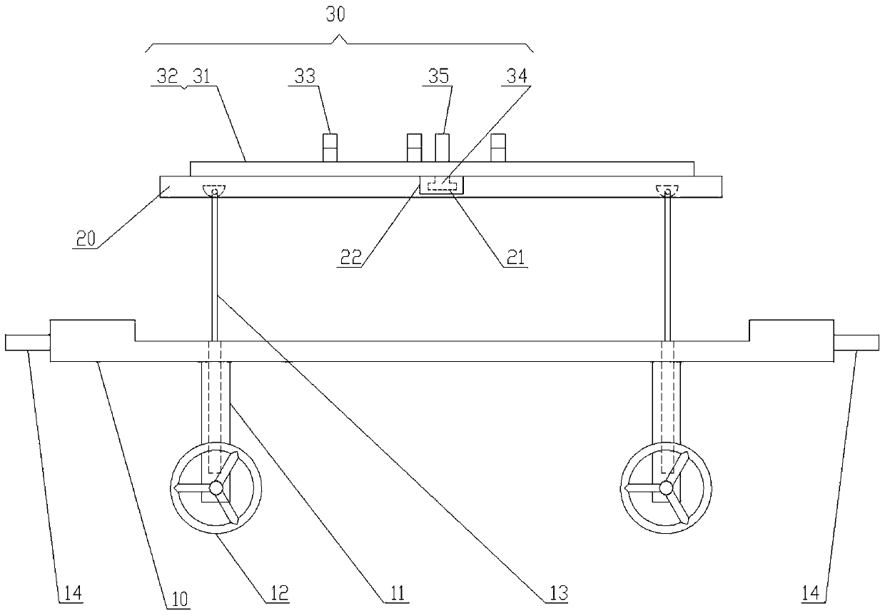 Remains placement cart for aviation accident handling