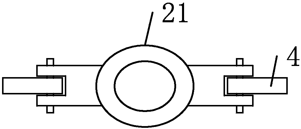 Double-arm type agricultural irrigation device with adjustable angle