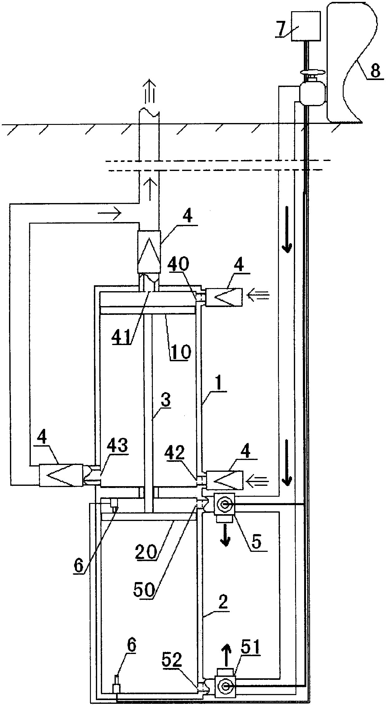 Reciprocating pneumatic water pump