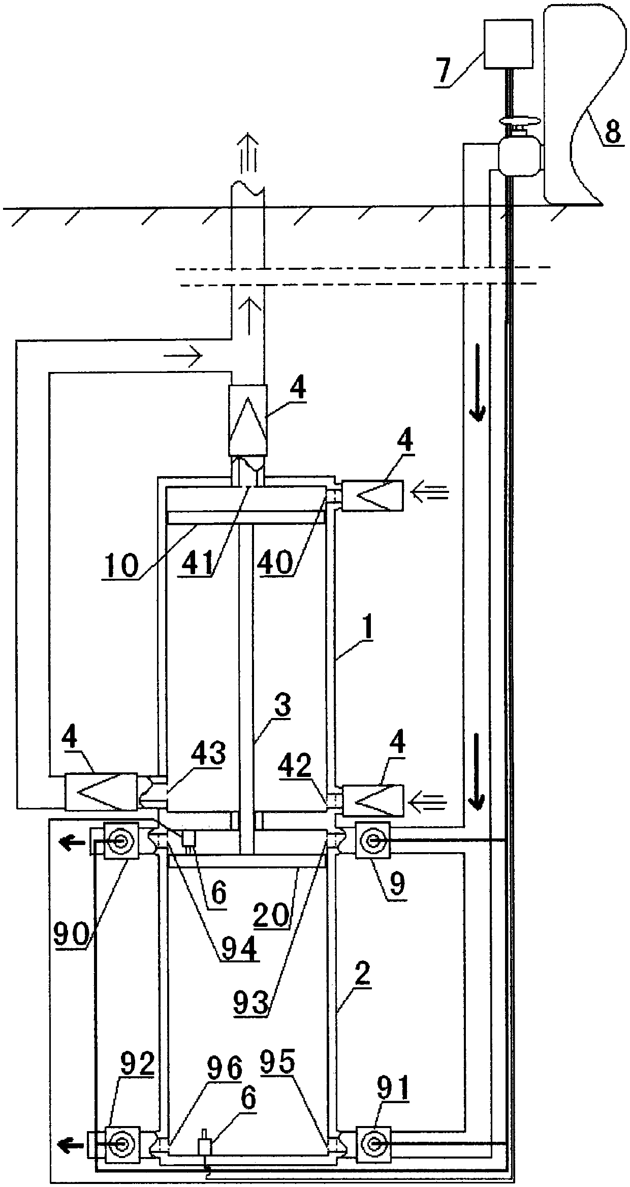 Reciprocating pneumatic water pump