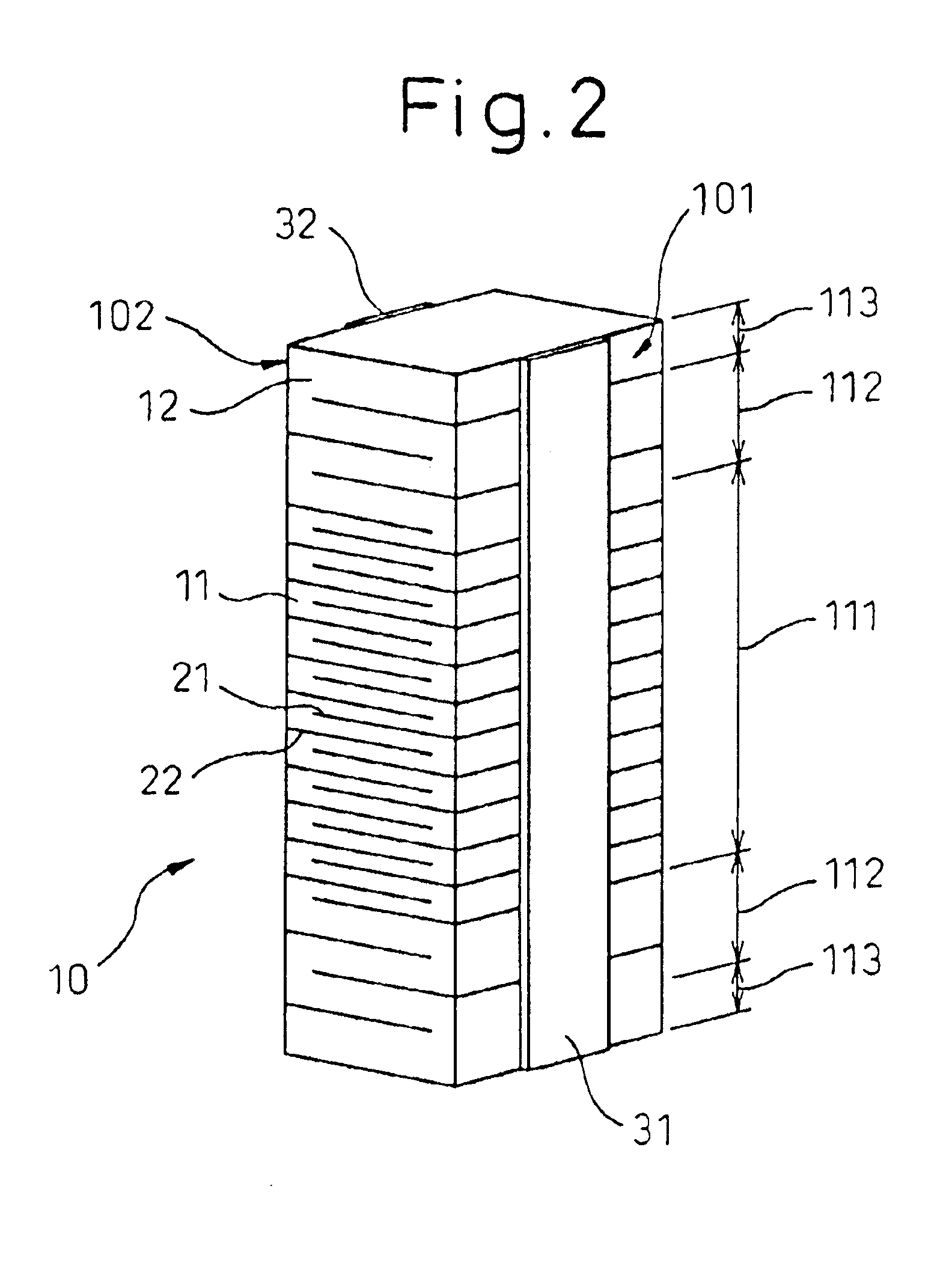 Piezoelectric element and injector using the same