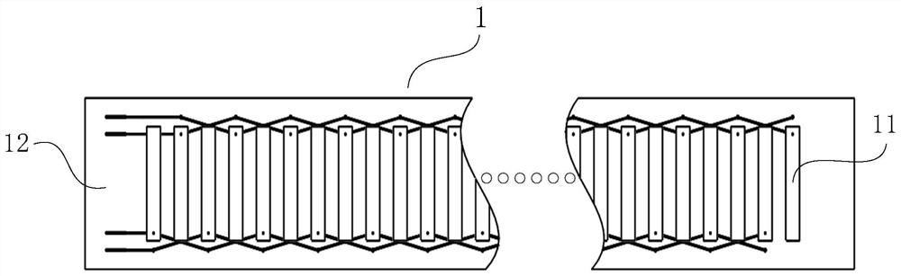 Capacitive linear displacement sensor and movable ruler thereof