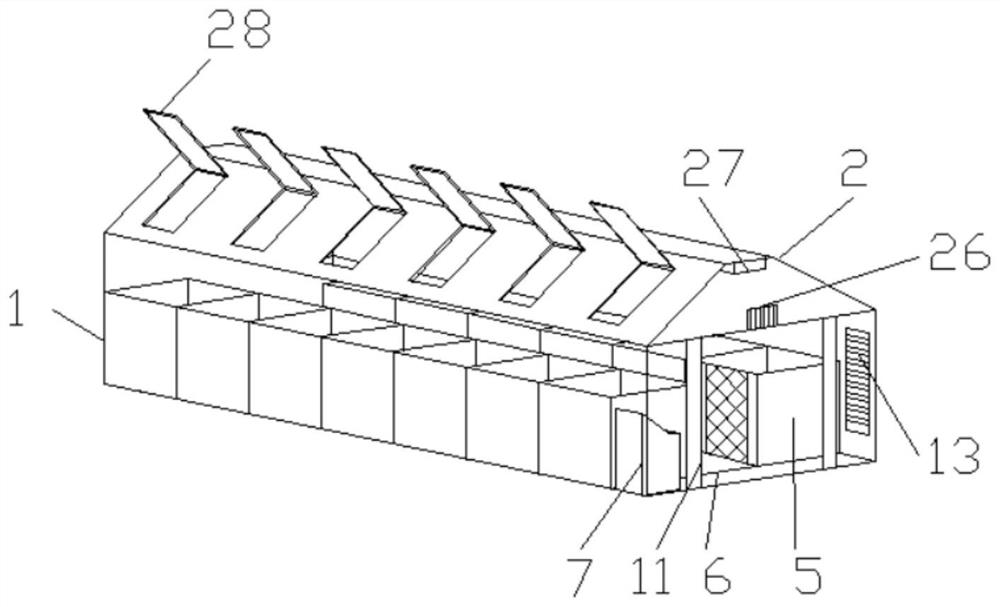 A movable roof type pig house