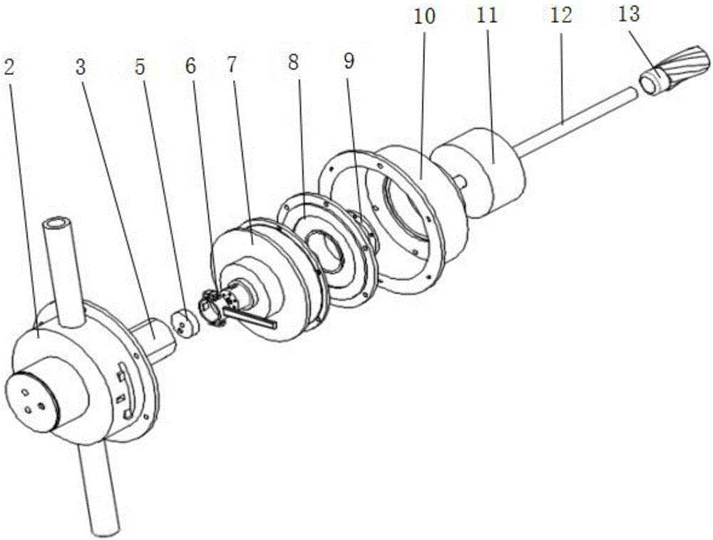 Mine handheld hydraulic drilling rig based on multi-action inner curve radial hydraulic motor