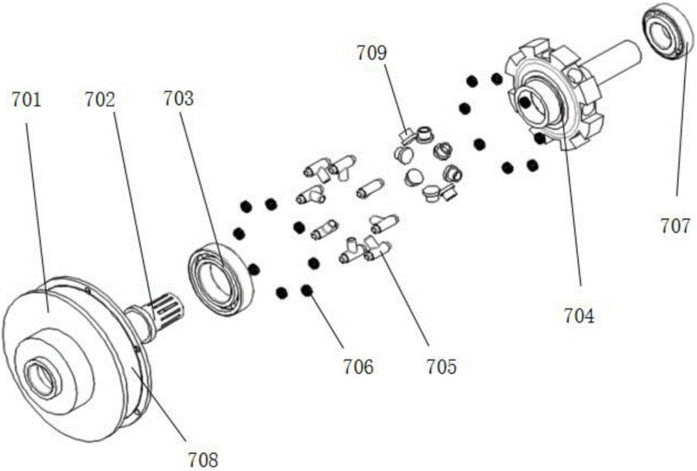 Mine handheld hydraulic drilling rig based on multi-action inner curve radial hydraulic motor