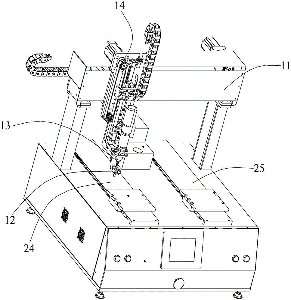 Automatic screw tightening device and torque testing method thereof