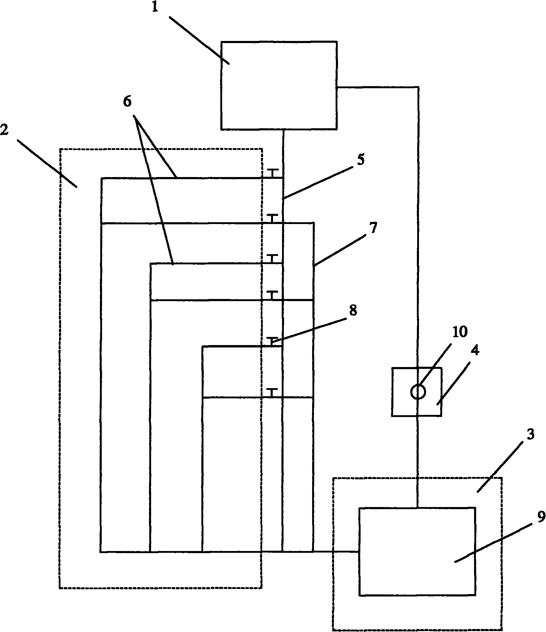 Constant temperature heating system of hothouse