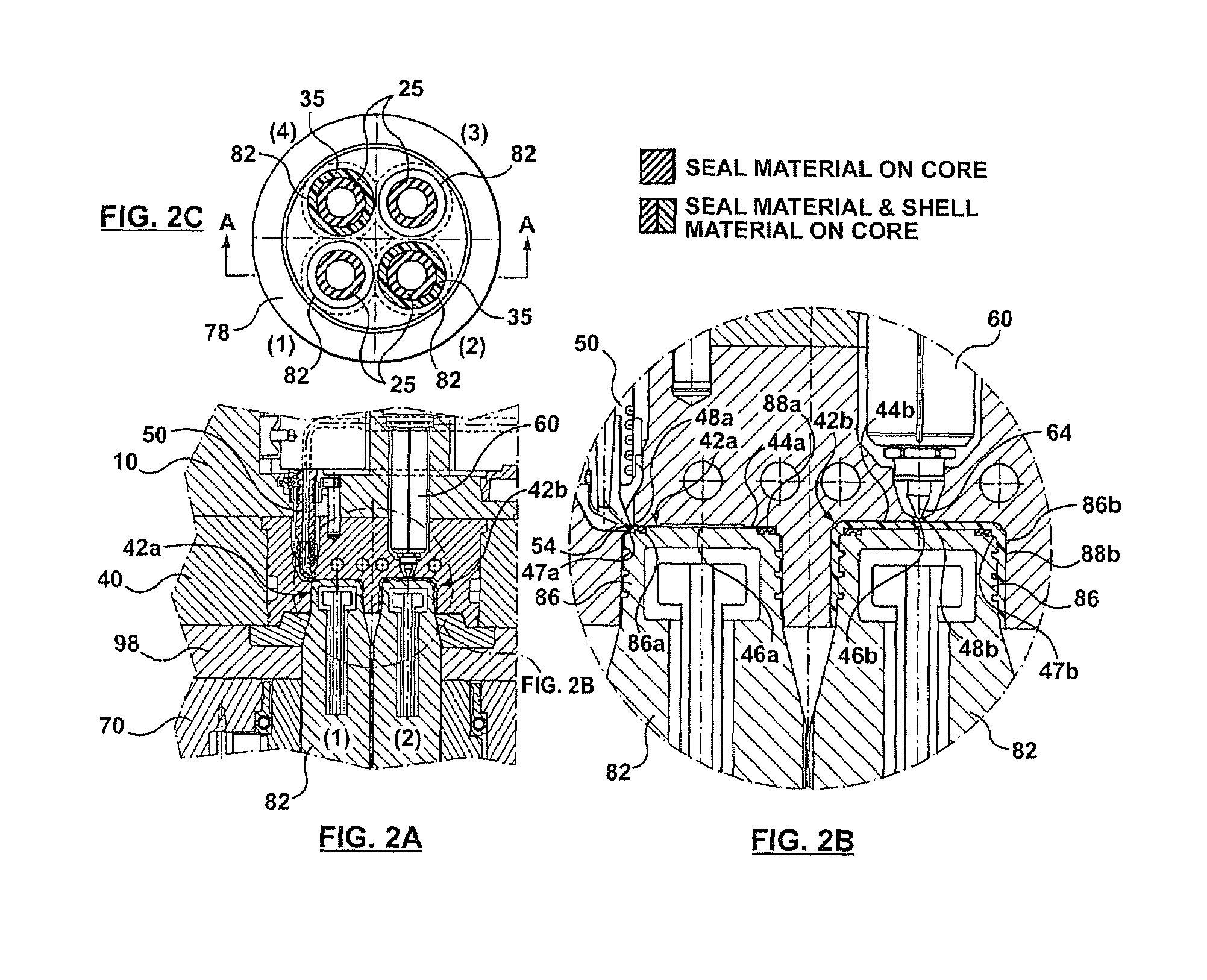 Two position double injection molding apparatus