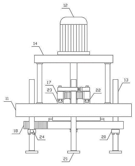 Coating bucket stacking device