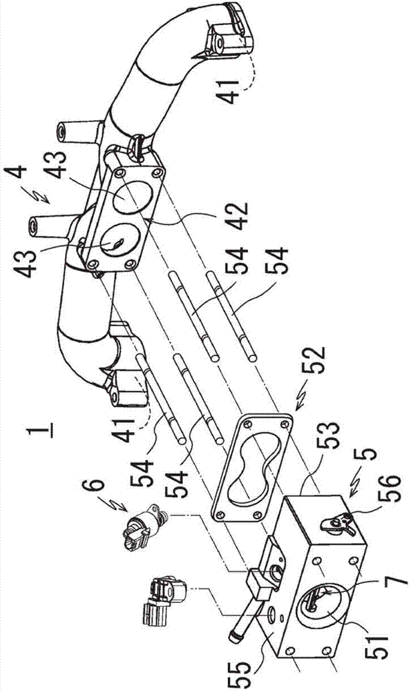 V-shaped double-cylinder type general engine fuel supply device