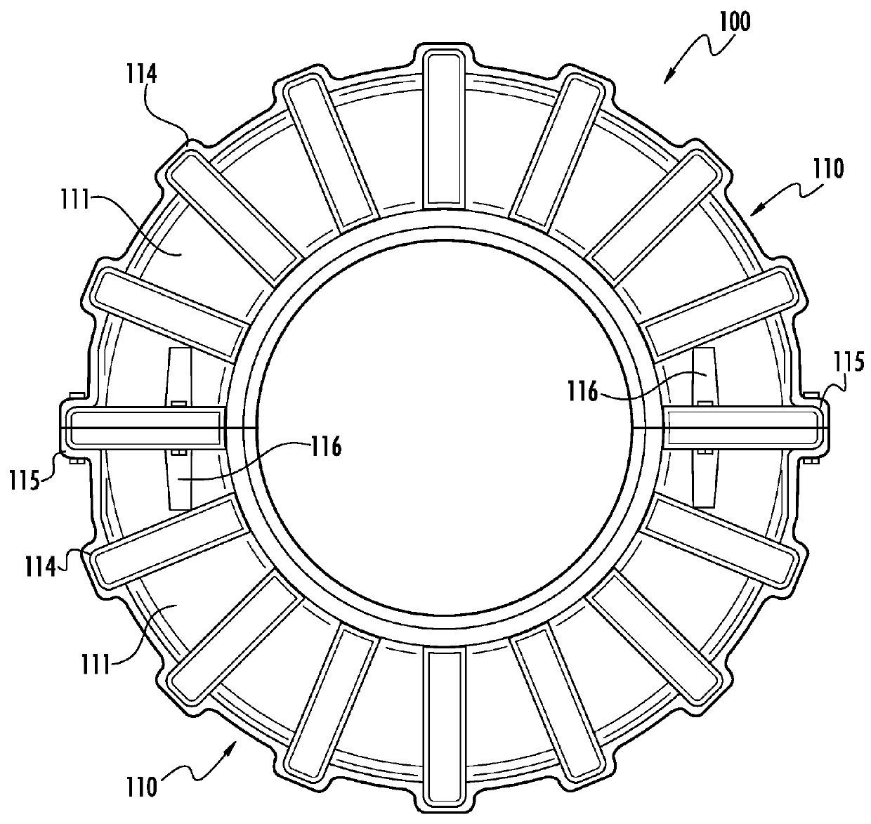 Tire for center pivot irrigation