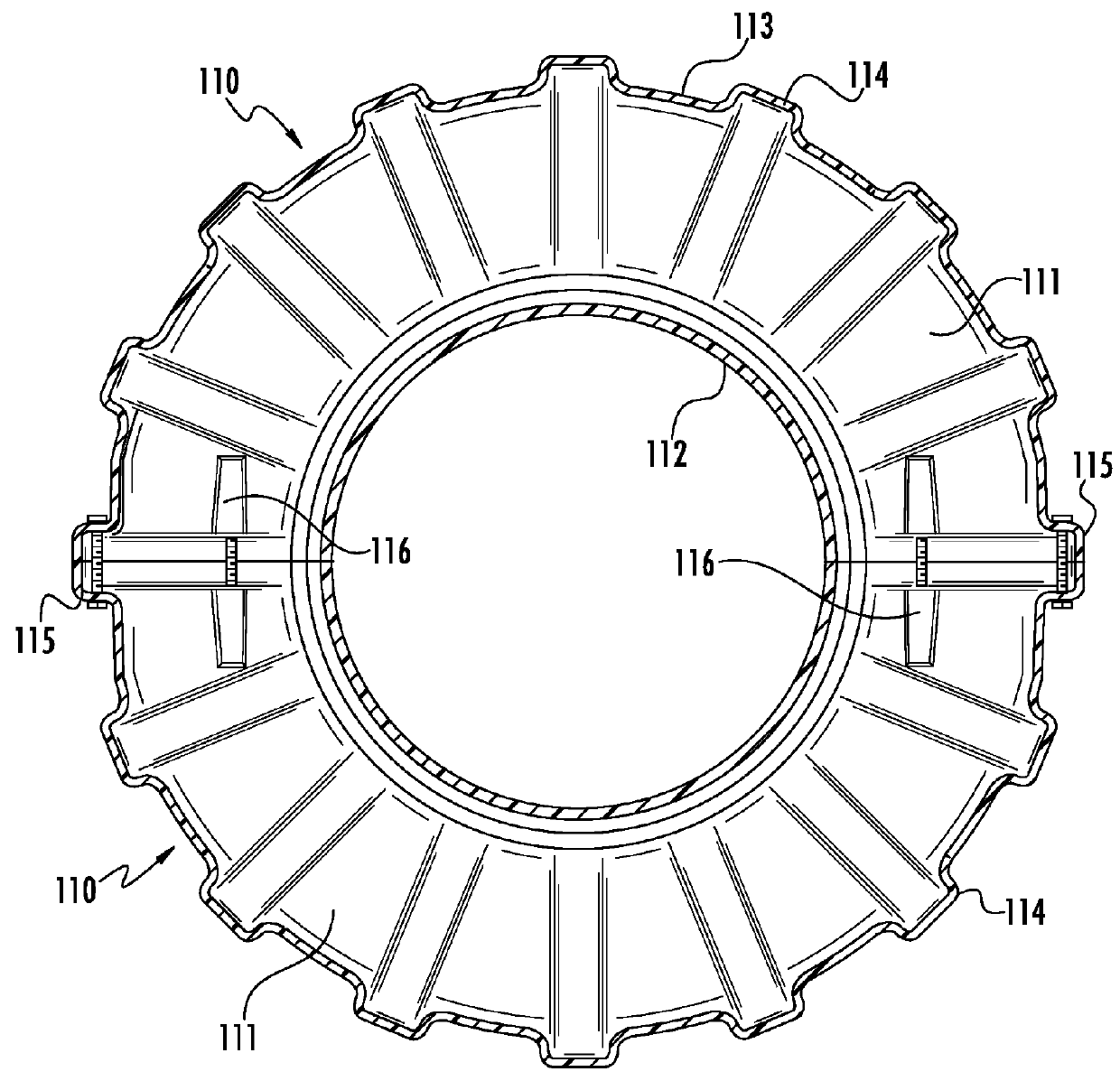 Tire for center pivot irrigation