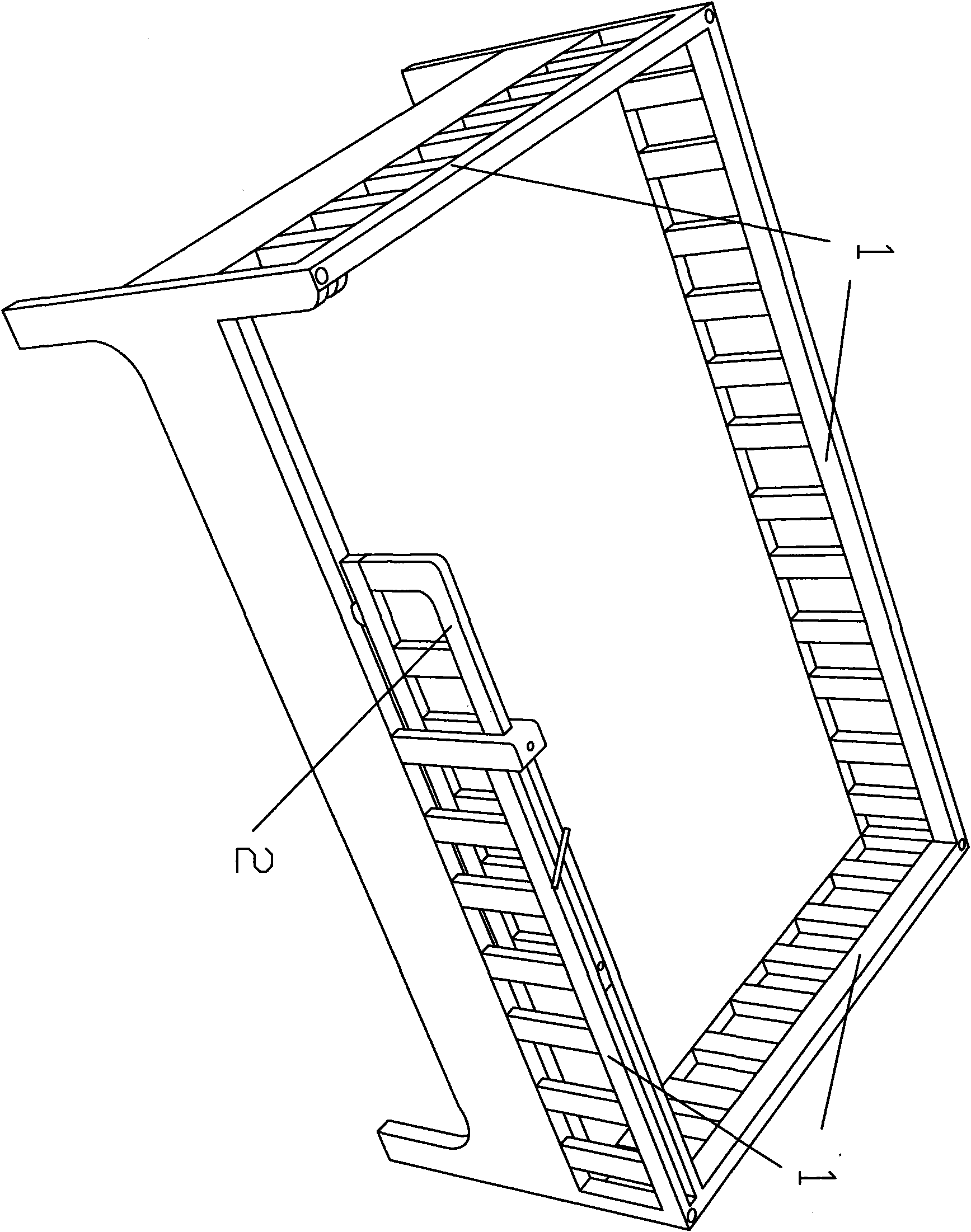 Fall-preventing children convenient cot with push-pull movable fencing