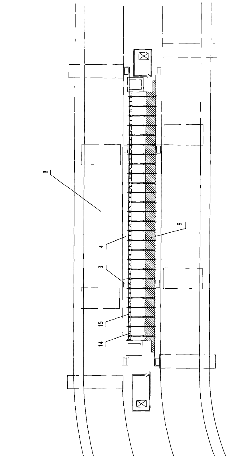 Hydraulic upward turnover type gate