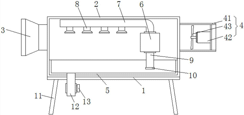 Textile dust collection device