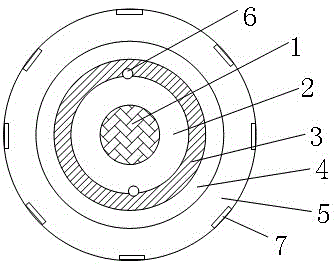 Leakage coaxial cable with strong radiation signals for coal mine