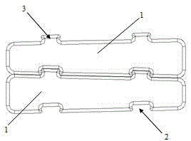 Spliced cool-storage plate