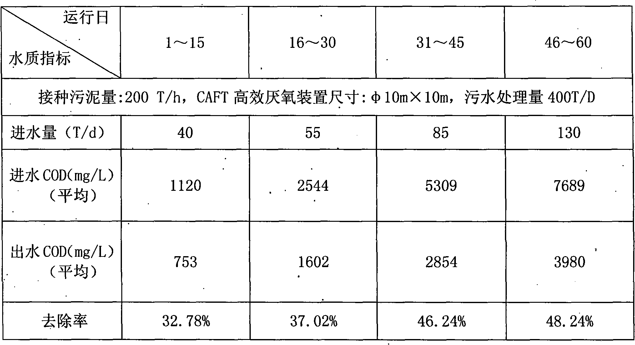 CAFT efficient anaerobe reactor for treating sewage