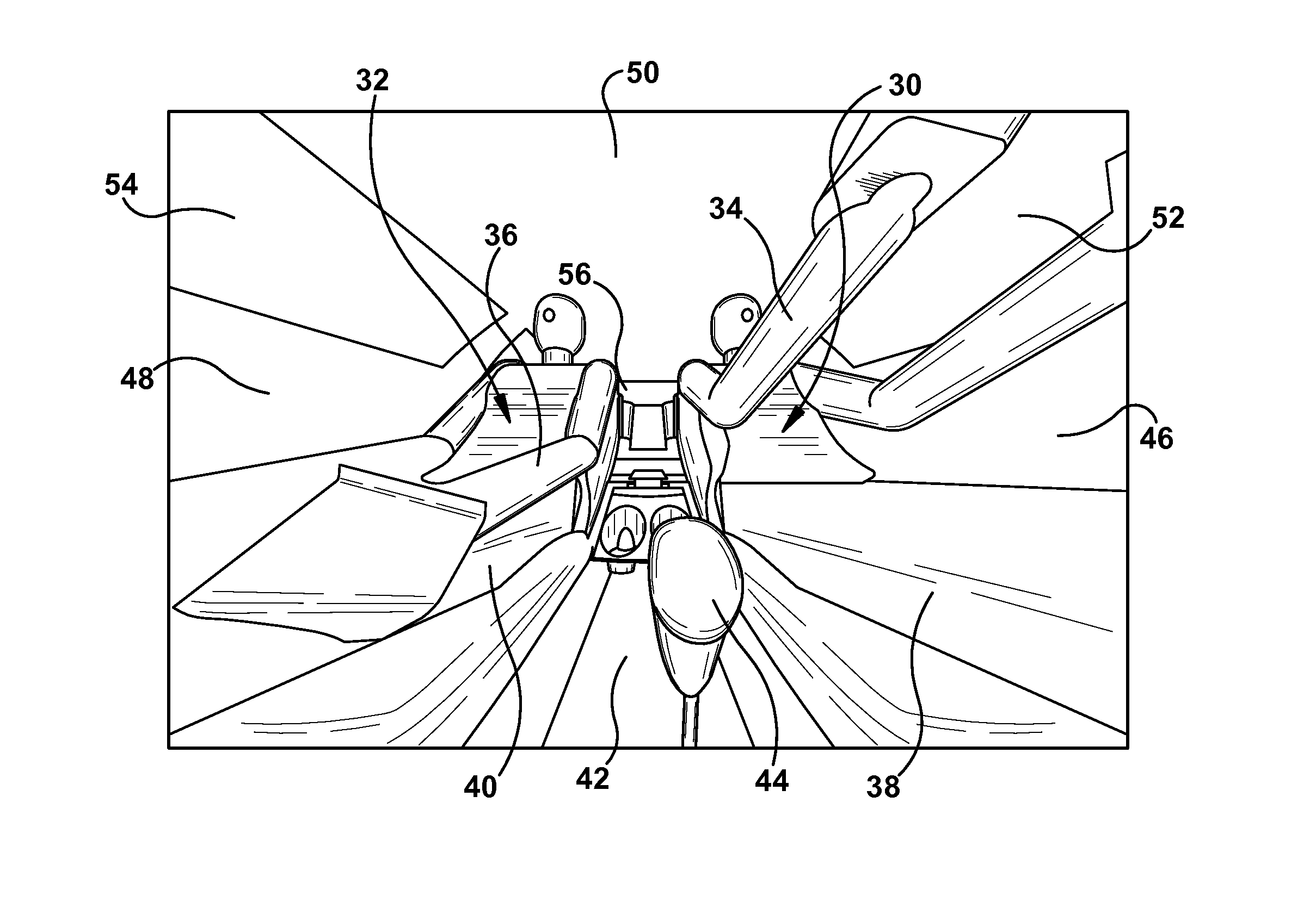 Lobed aperture radiant sensor