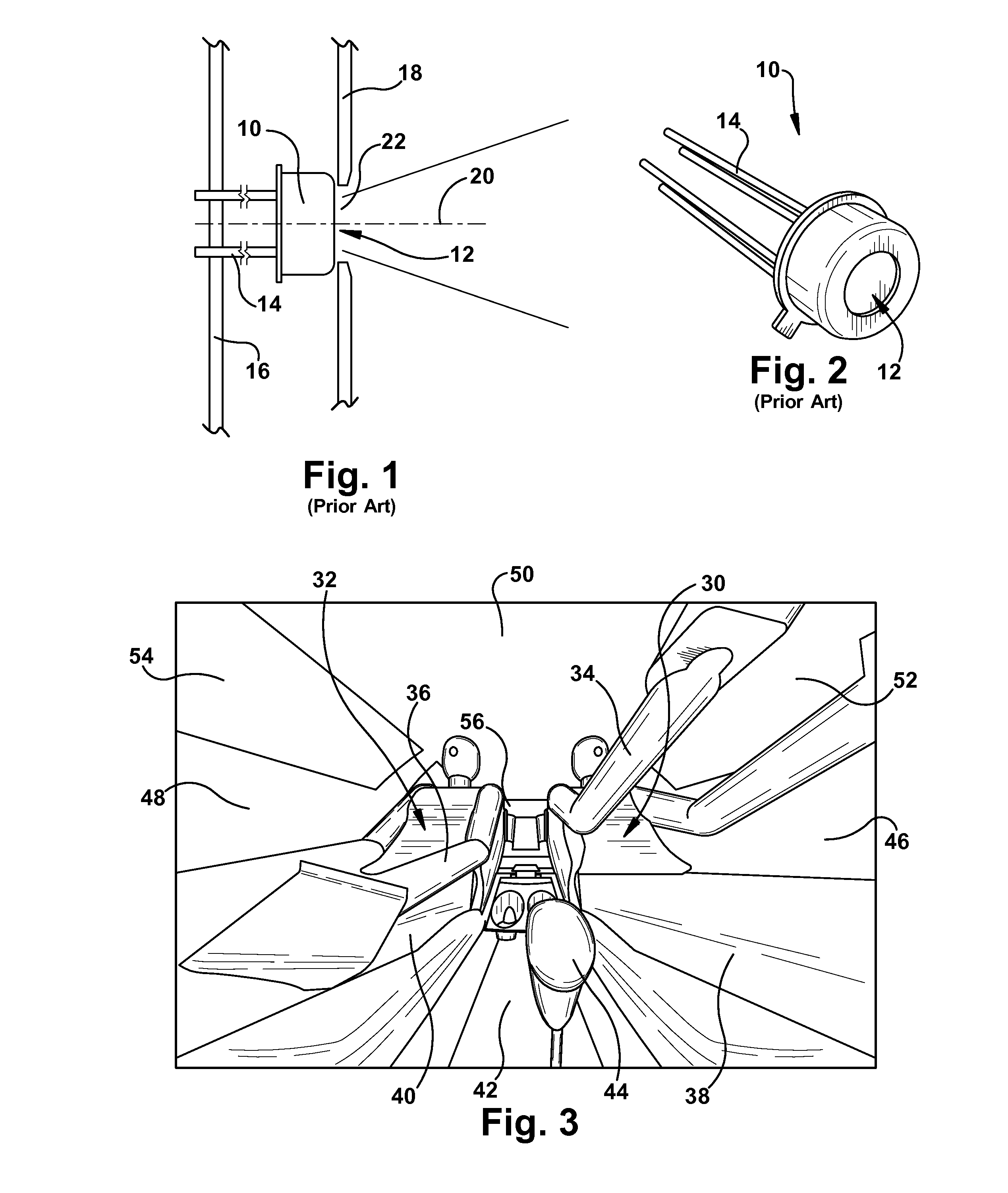 Lobed aperture radiant sensor