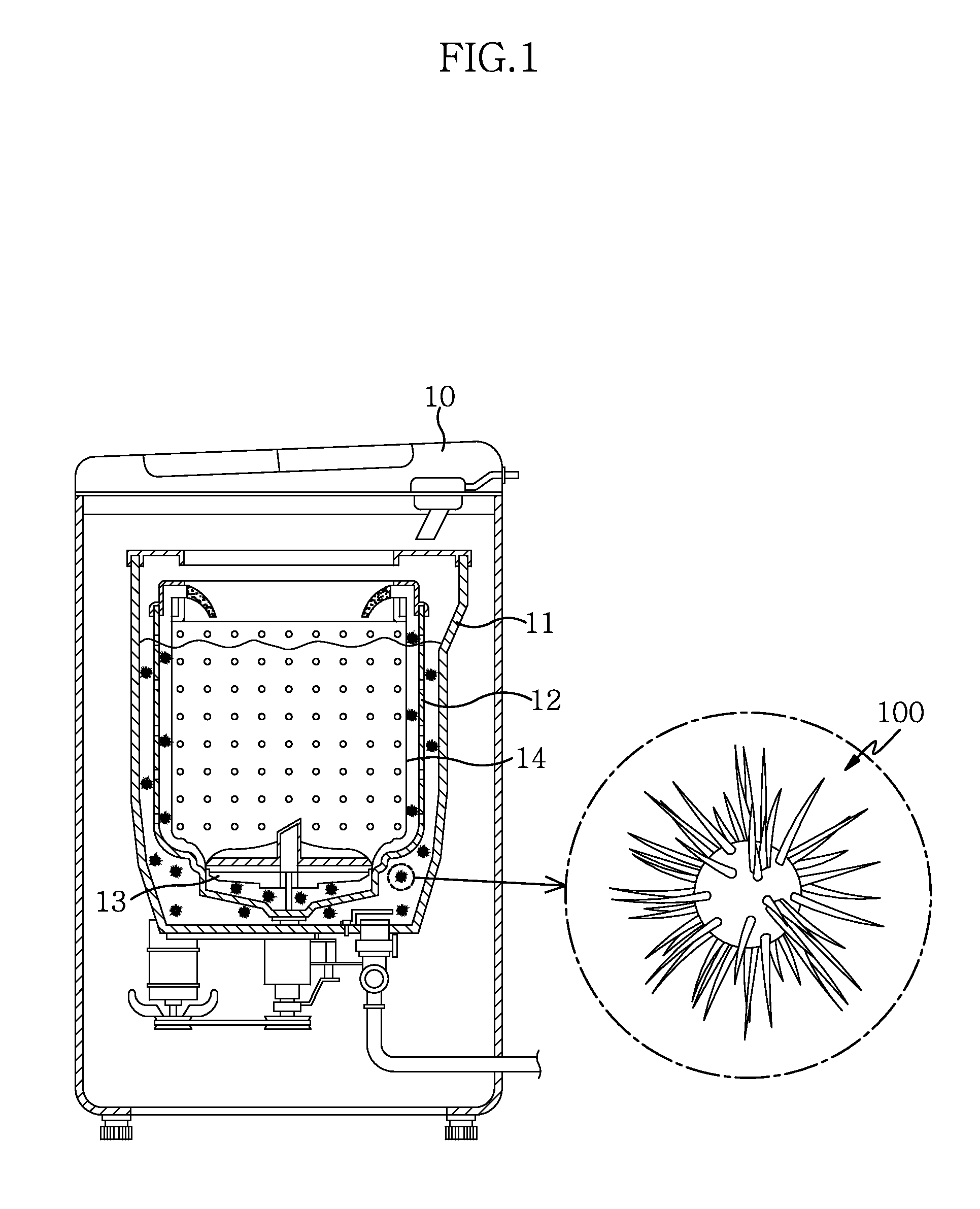 Washer washing ball inductive device and a drain cover for the washing balls