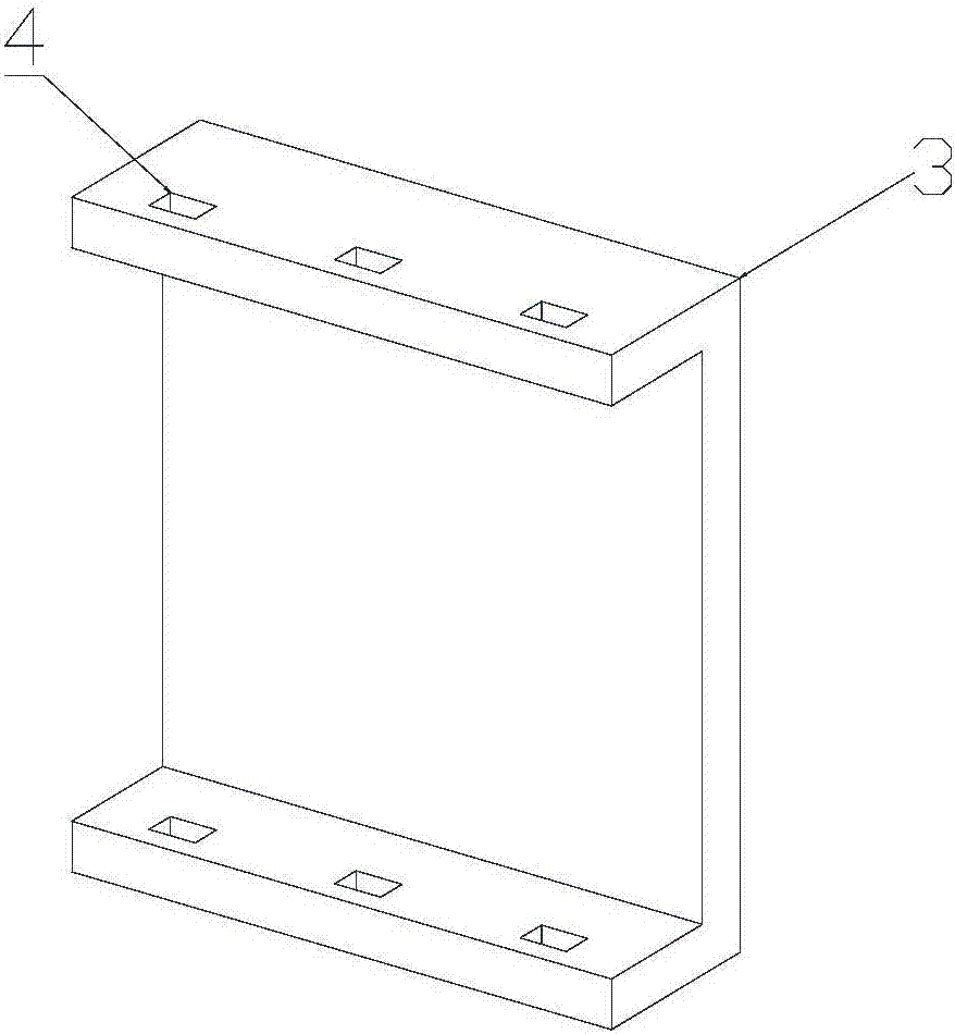 Structure of connecting shear walls and coupling beam by U-shaped steel bars and connecting pieces, and assembling method