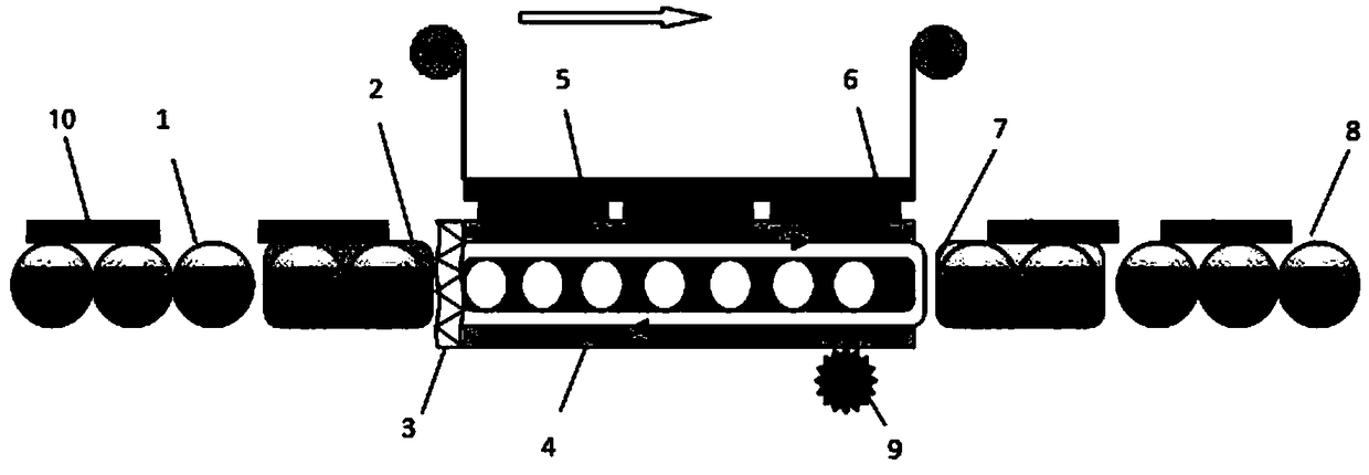 Laminated cloth tensioning device of solar module laminator