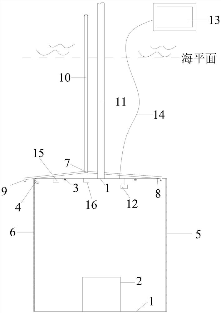 Automatic catching device for deep-water live fish according to specifications