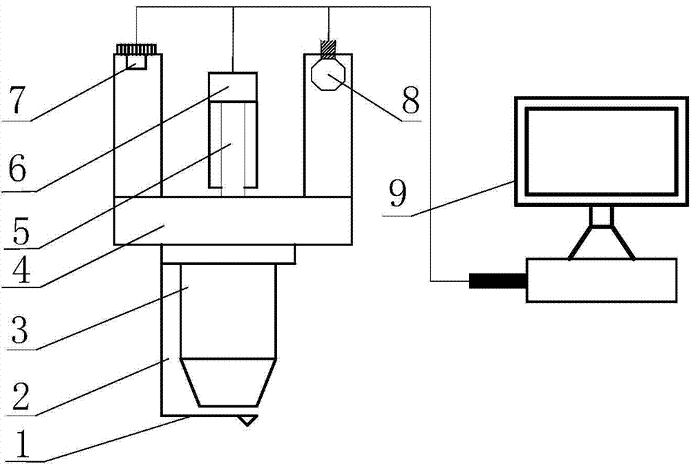 Calibration device and calibration method of white light interference atomic-power scanning probe