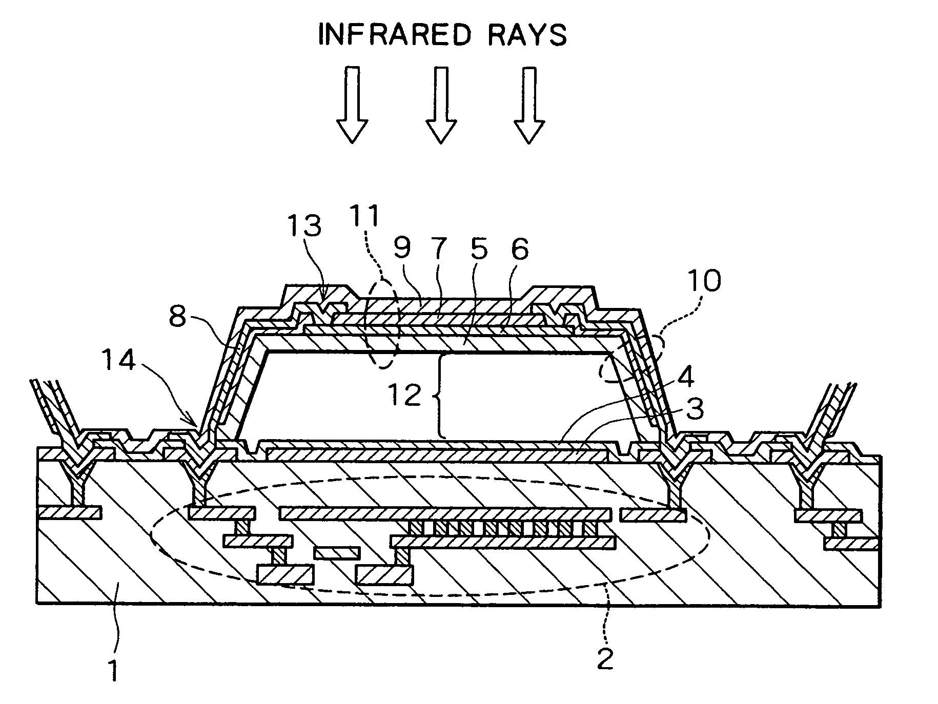 Thermal-type infrared detection element