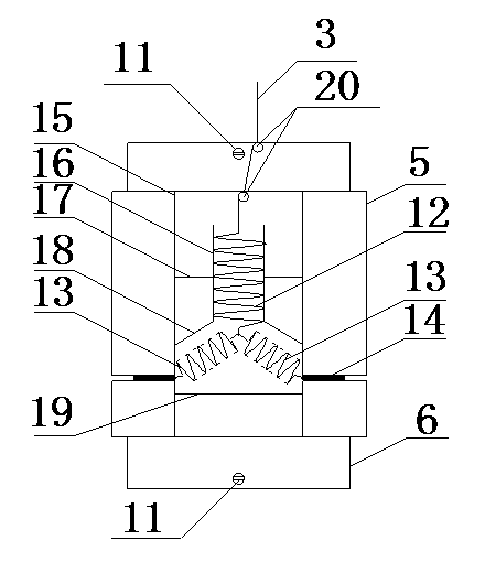 Multi-layer telescopic multi-point displacement meter anchor head for water-rich soft stratum