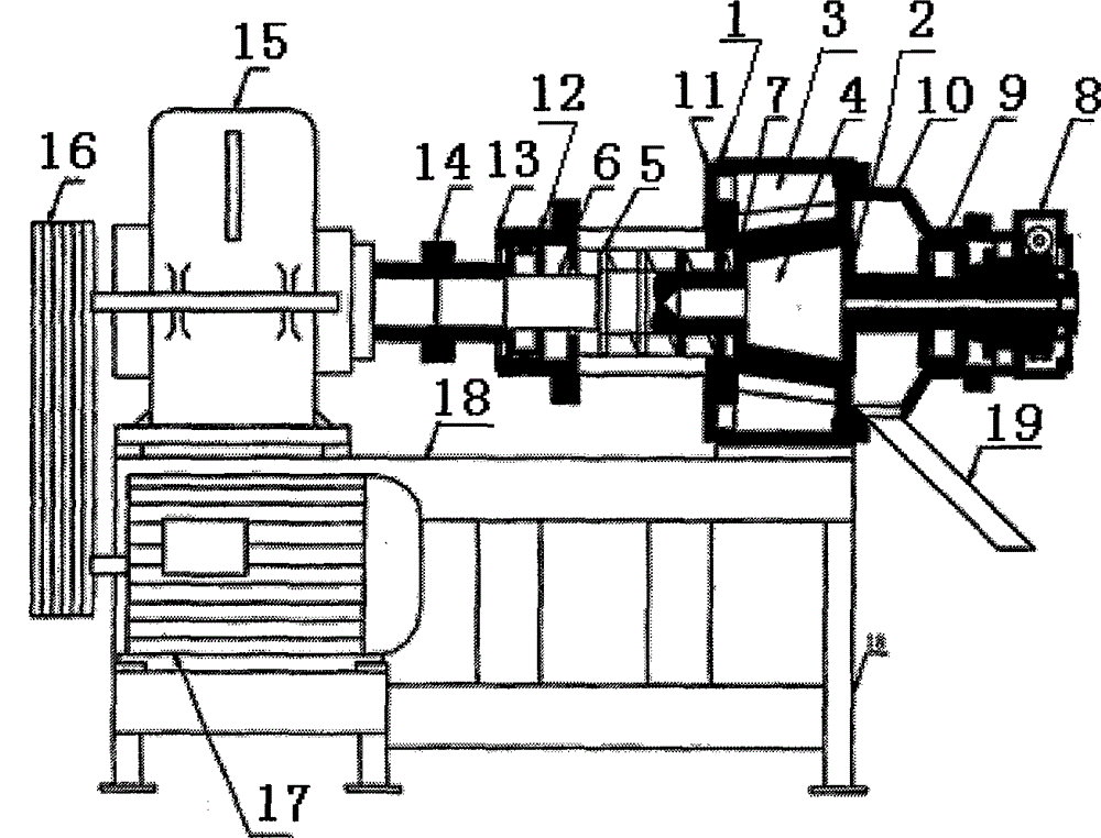 Coarse and intermediate crushing crusher for elastic body