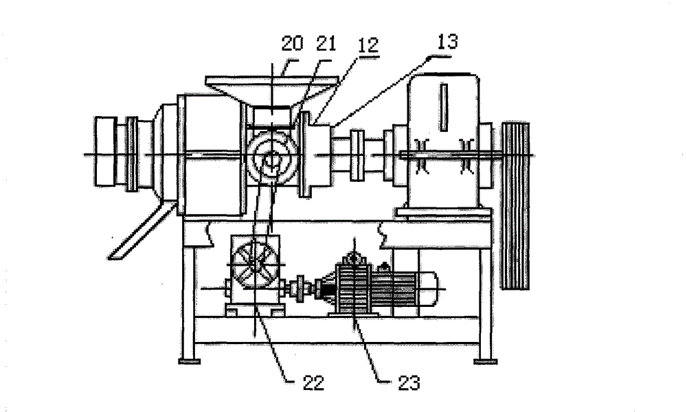 Coarse and intermediate crushing crusher for elastic body