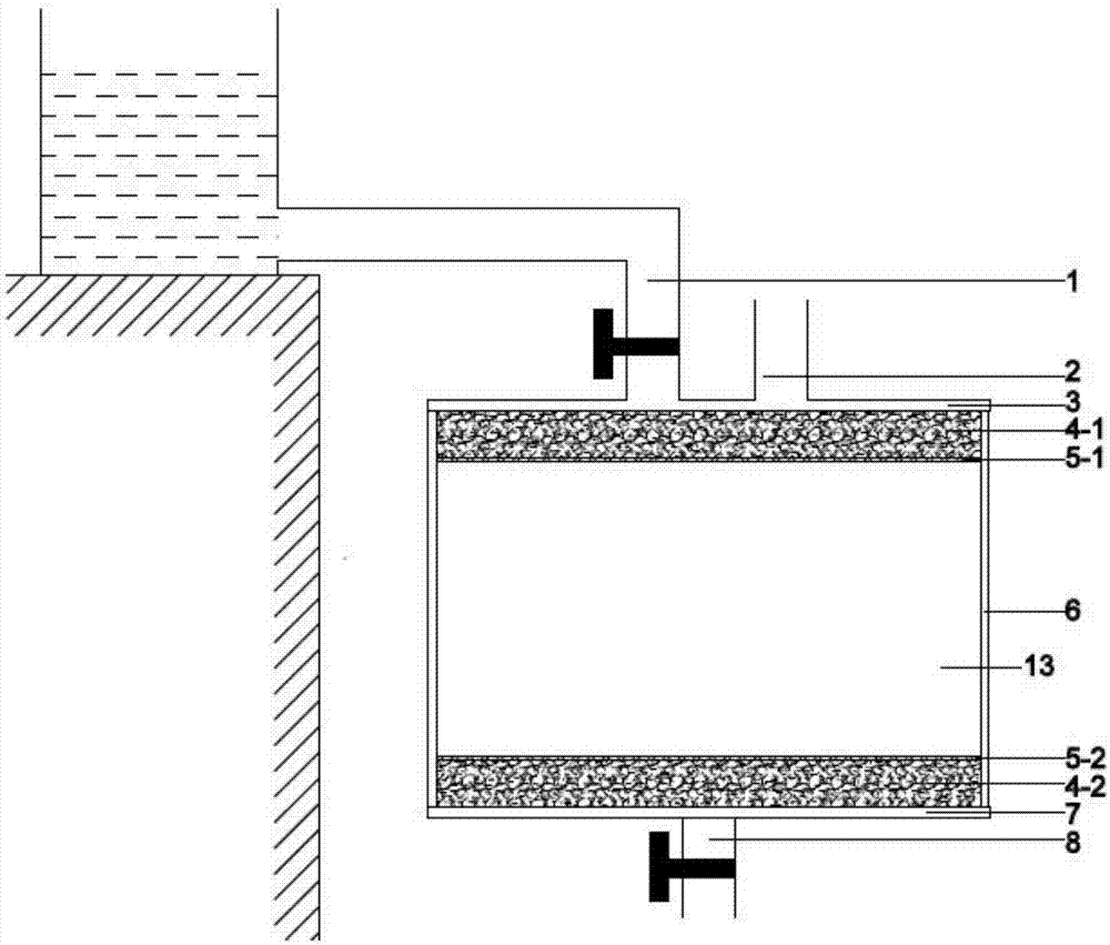 Testing device for microorganism-reinforced sand and use method of testing device