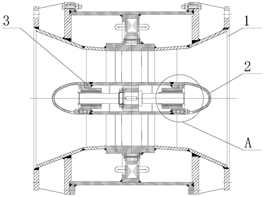 Gate pump with water-lubricated bearing