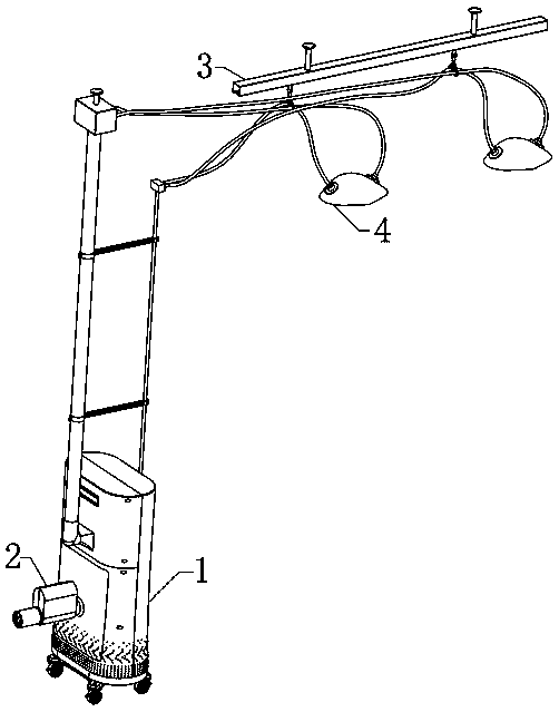 Purification system for respiratory ward