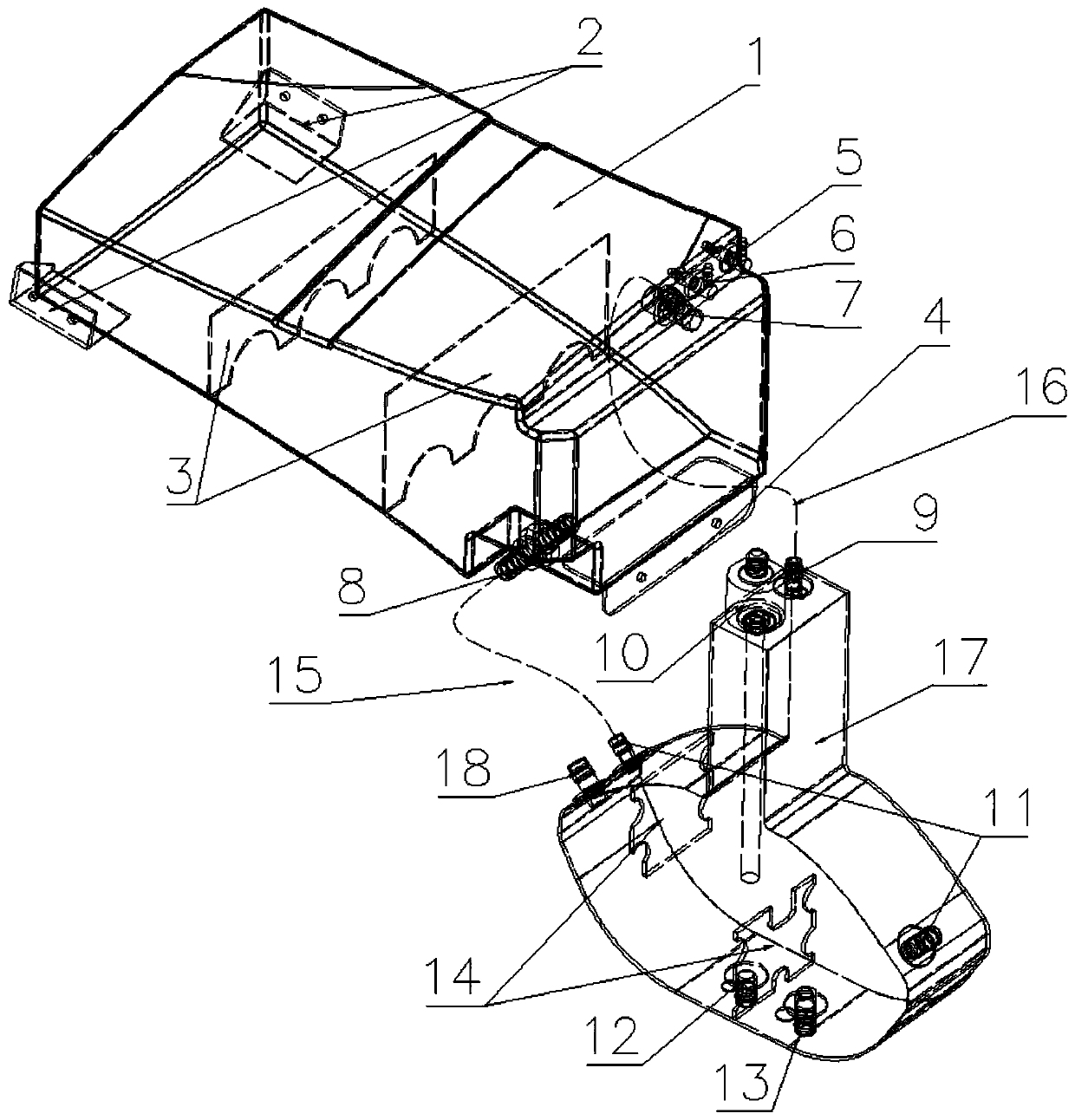 Gravity type split oil tank for small unmanned aerial vehicle