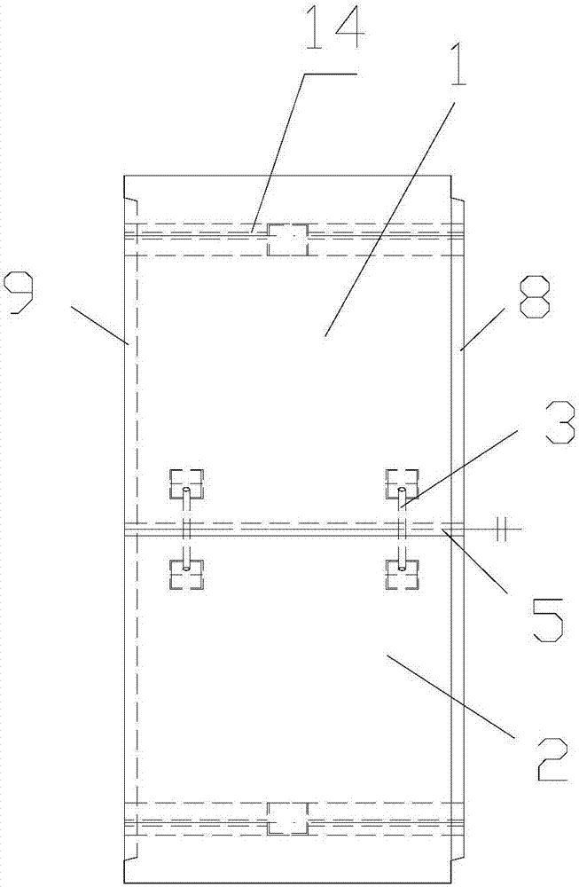 Split component prefabricated type comprehensive pipe gallery and construction method thereof