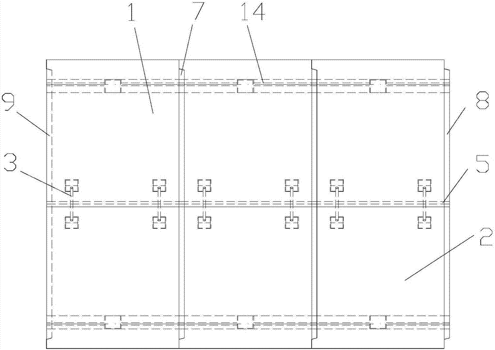 Split component prefabricated type comprehensive pipe gallery and construction method thereof