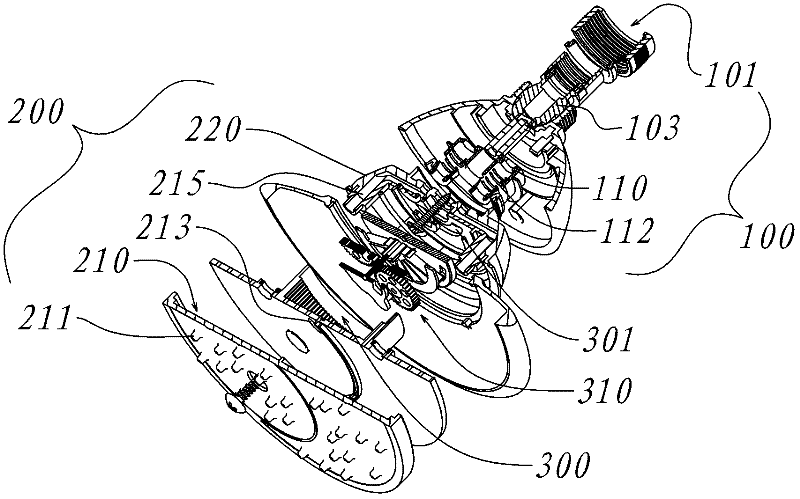 Sprinkler with function of alternately spraying water